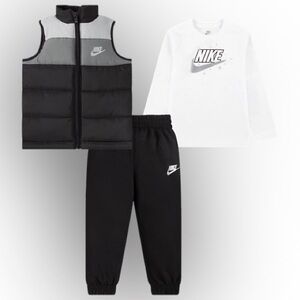 Nike Kids Black and White Matching Set